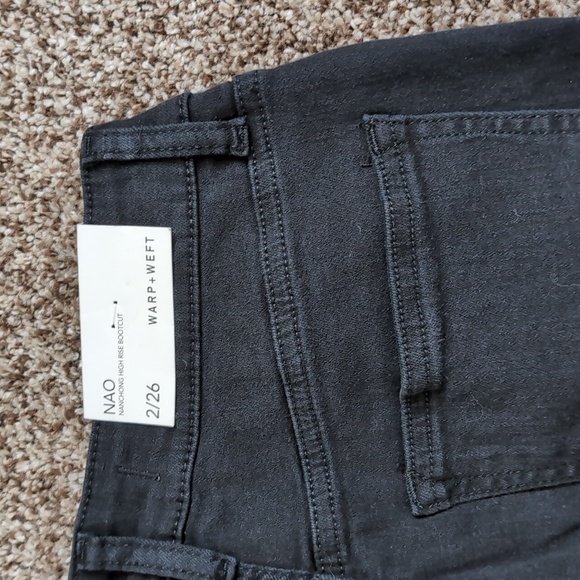 NEW Warp + Weft Nanchong High Rise Boot Cut Jeans Size 26 NEW - Picture 12 of 12
